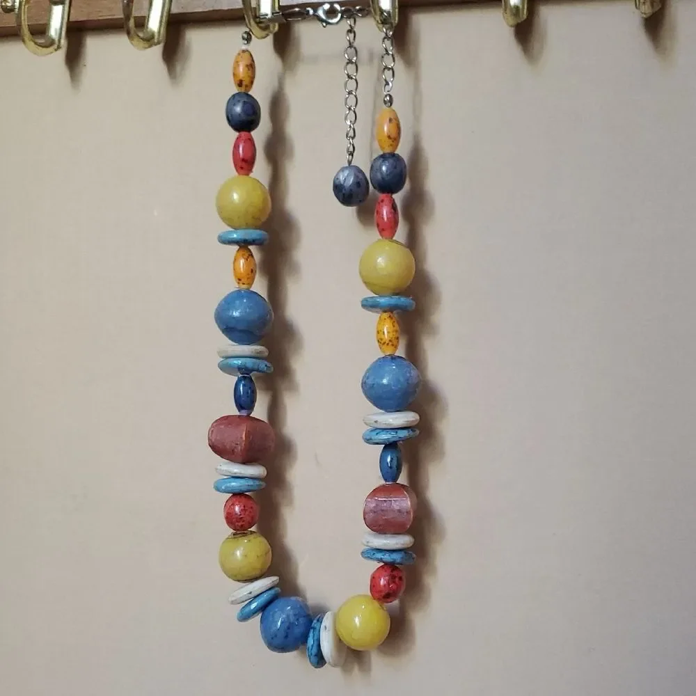 Vibrant Multicolor Beaded Necklace